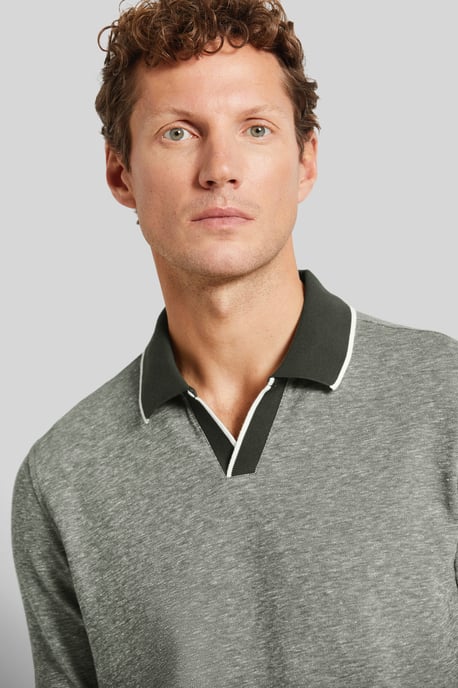 Bugatti Herren Poloshirt met contrasterende strepen - Image 4