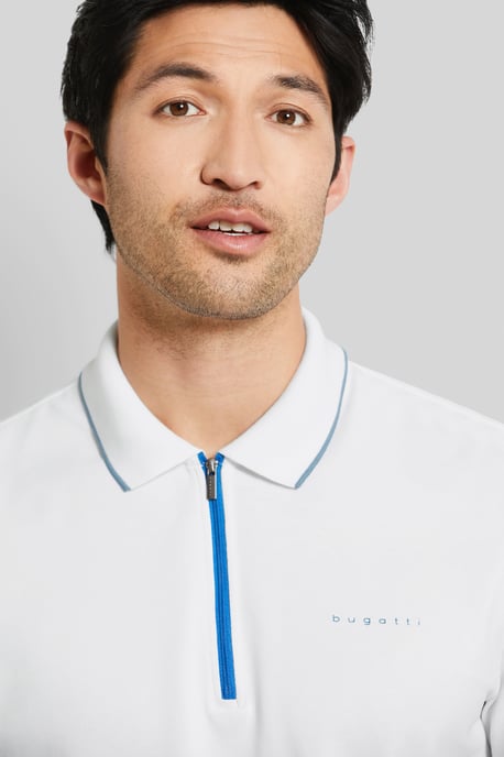 Bugatti Herren Poloshirt met rits - Image 4