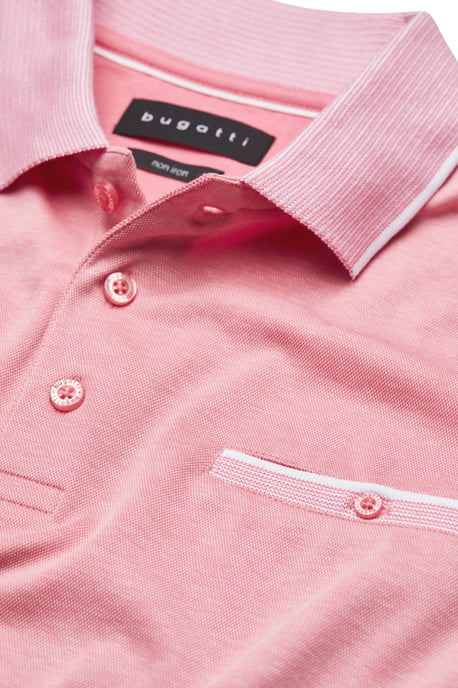 Bugatti Herren Poloshirt met contrasterende strepen - Image 5