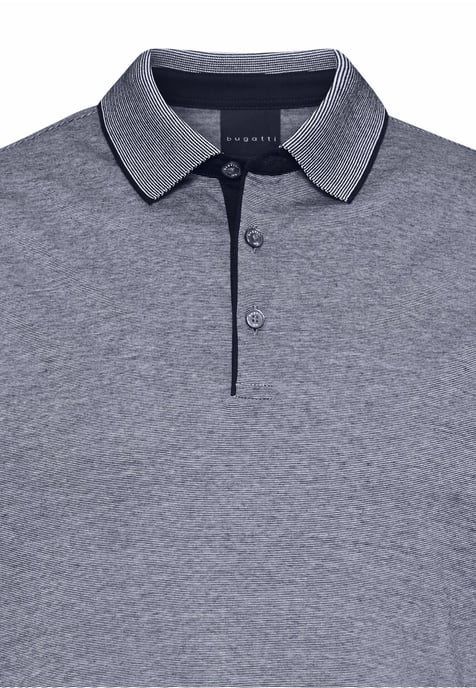 Bugatti Herren Poloshirt met discrete strepen - Image 2