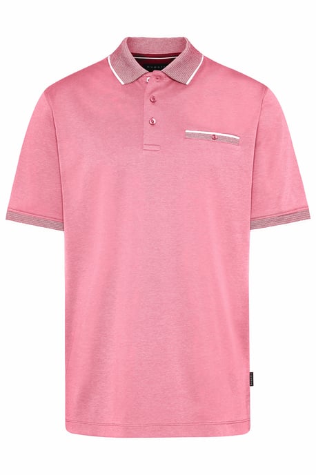 Bugatti Herren Poloshirt met contrasterende strepen - Image 1