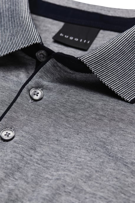 Bugatti Herren Poloshirt met discrete strepen - Image 5