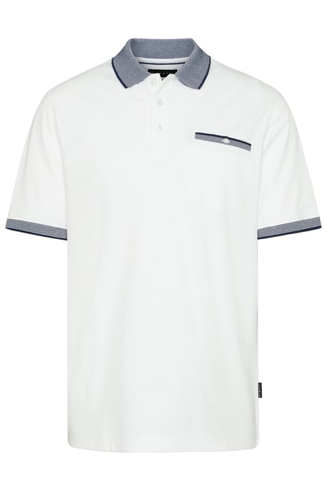 Bugatti Herren Poloshirt met contrasterende strepen - Image 3