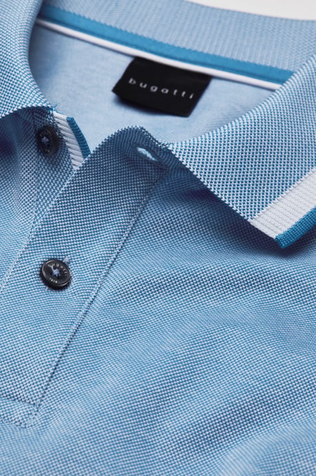 Bugatti Herren Poloshirt met contrasterende strepen - Image 2