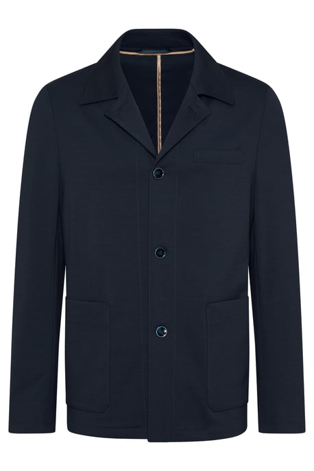 Bugatti Herren Jas met overhemdkraag van elegante jersey - Image 3