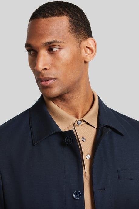 Bugatti Herren Jas met overhemdkraag van elegante jersey - Image 5