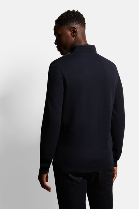 Bugatti Herren Polo met lange mouwen en opstaande kraag - Image 2