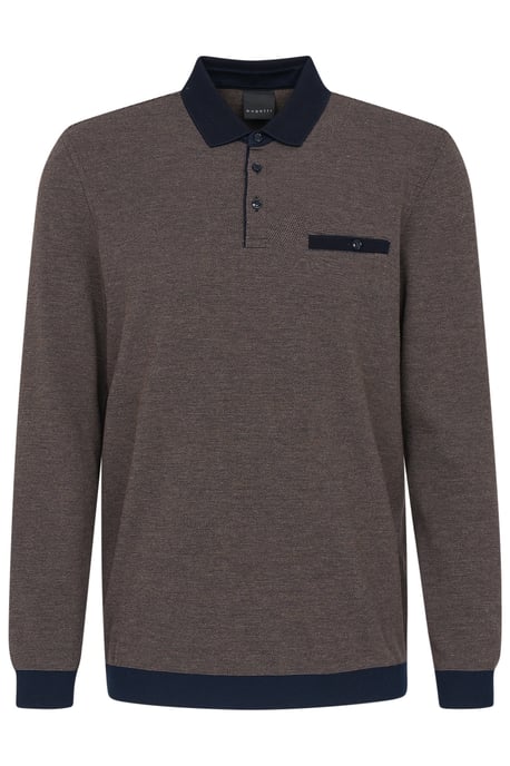Bugatti Herren Poloshirt met gestructureerde kraag - Image 3