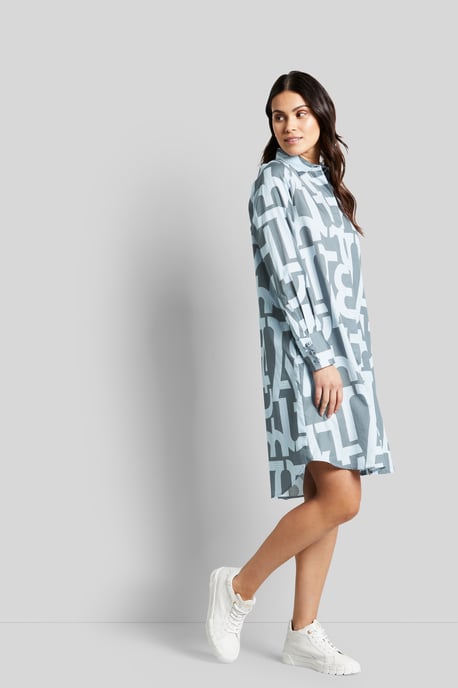 Bugatti Damen Overhemdjurk met letterprint - Image 4