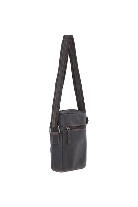 'Lisbon' Real Leather Messenger Bag - Image 5