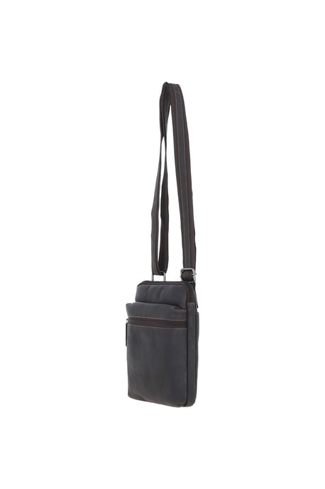 'Berlin' Real Leather Messenger Crossbody Bag - Image 3