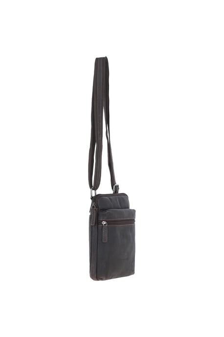 'Berlin' Real Leather Messenger Crossbody Bag - Image 5