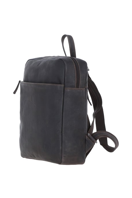 'Brussels' Real Leather Backpack With Multiple Pockets - Image 2