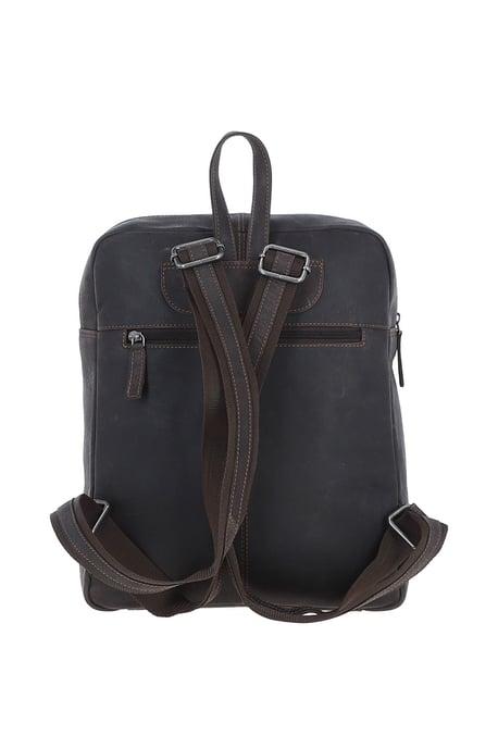 'Brussels' Real Leather Backpack With Multiple Pockets - Image 3