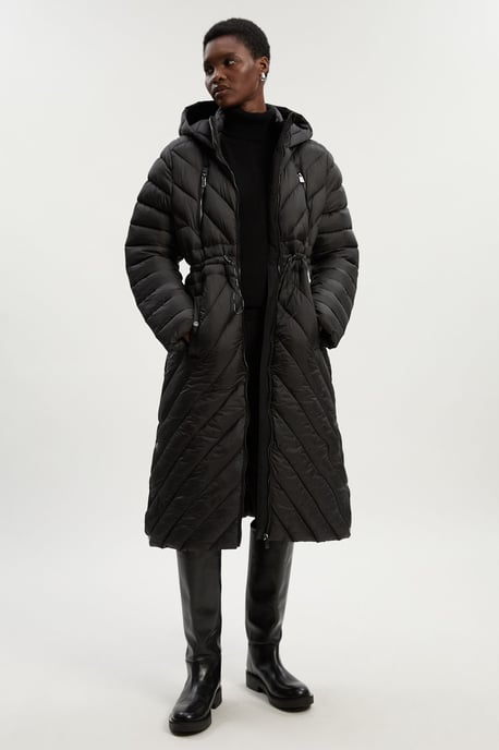 Petite Lightweight Knee Length Packable Coat - Image 1