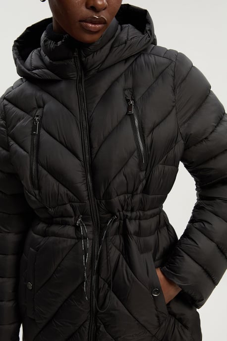 Petite Lightweight Knee Length Packable Coat - Image 2