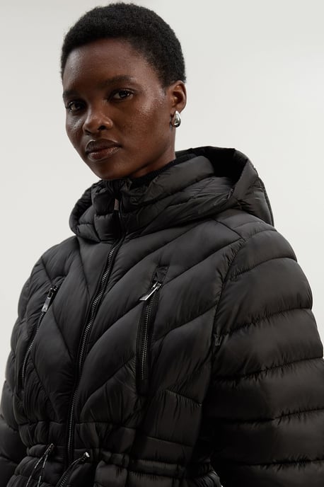 Petite Lightweight Knee Length Packable Coat - Image 3