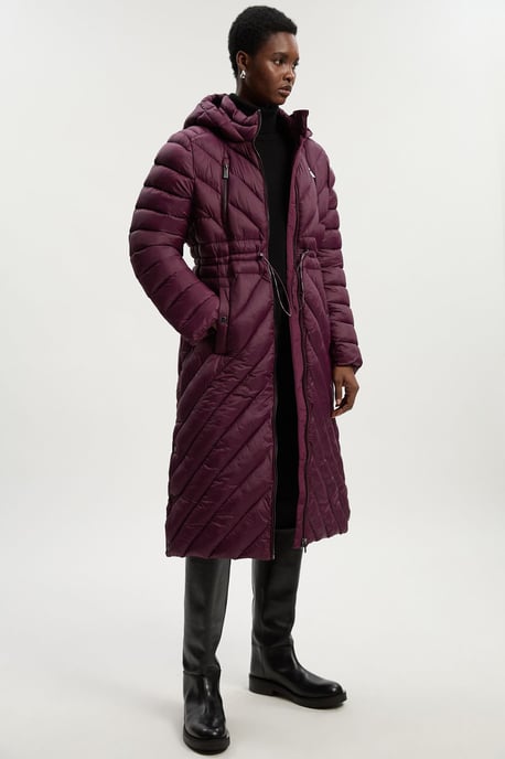 Petite Lightweight Knee Length Packable Coat - Image 1