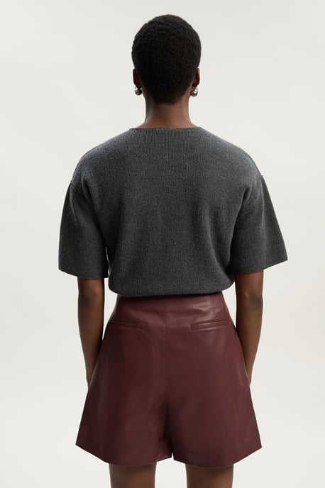 Faux Leather Skort - Image 4