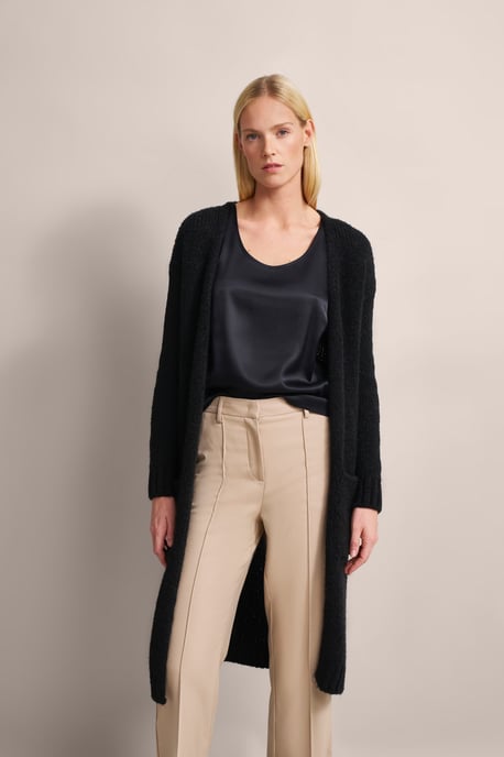 Bugatti Damen Vest met brede geribde manchetten - Image 1