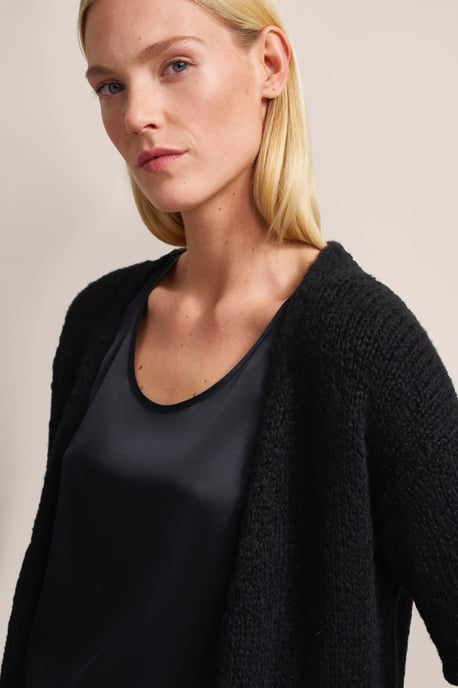 Bugatti Damen Vest met brede geribde manchetten - Image 5