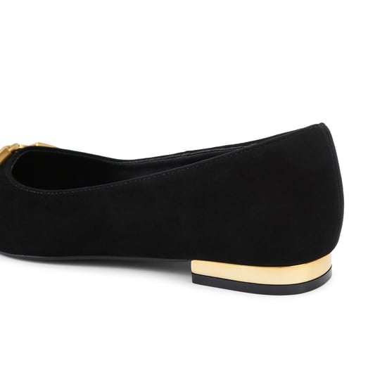 Kurt Geiger London Suede Kingsley Pointed Flat Ballet Flats - Image 3