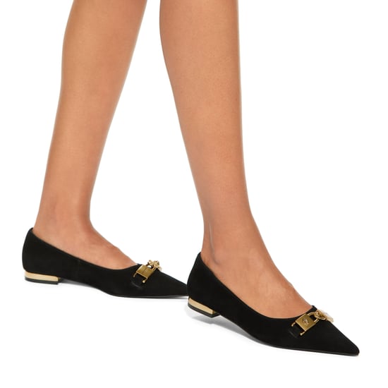 Kurt Geiger London Suede Kingsley Pointed Flat Ballet Flats - Image 5
