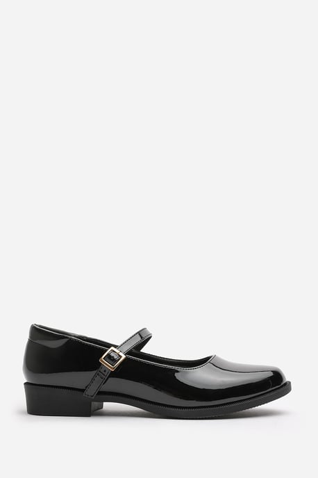 Wheres That From Womens 'Naomi' Wide Fit School Shoes Mary Jane Front Strap Loafers - Image 2
