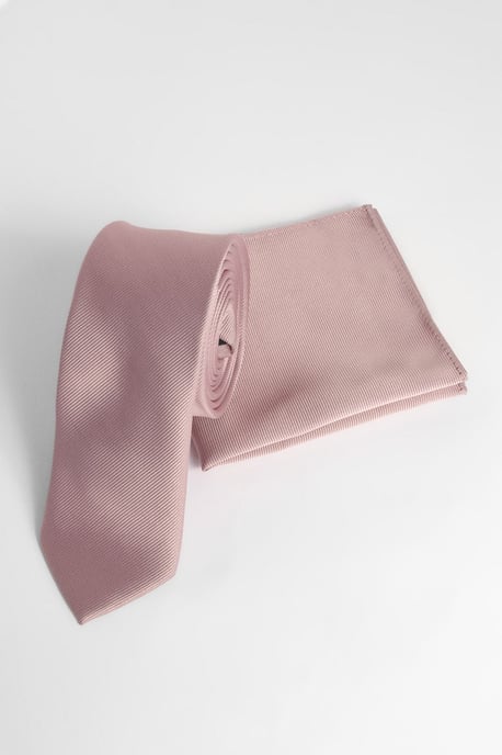 Barely Pink Tie and Pocket Square - Image 1