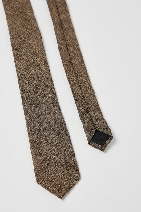 Brown Tweed Tie - Image 3