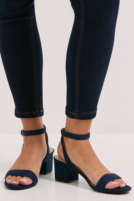 Tommi Barely There Mid Block Heel Sandals - Image 2
