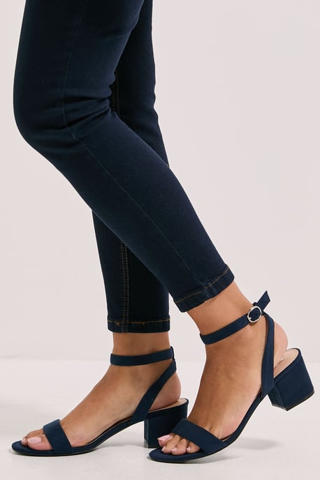 Tommi Barely There Mid Block Heel Sandals - Image 4
