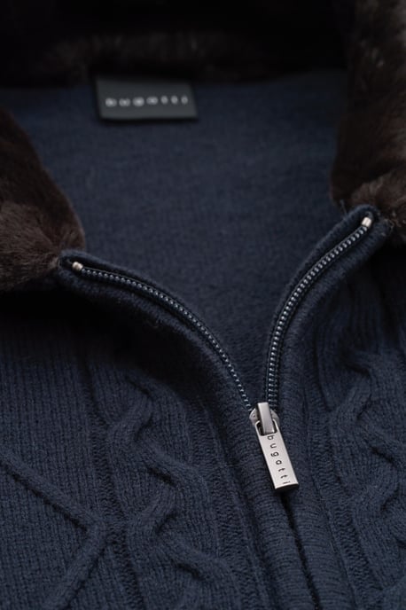 Bugatti Herren Vest met kraag van imitatiebont - Image 5