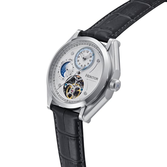 Heritor Automatic Antoni Horloge met Leren Band - Image 3