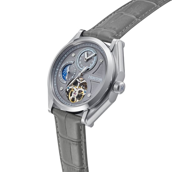 Heritor Automatic Antoni Horloge met Leren Band - Image 3