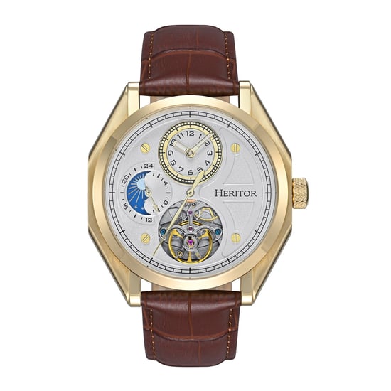 Heritor Automatic Antoni Horloge met Leren Band - Image 1