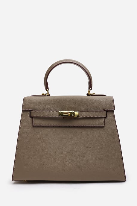 Wheres That From Womens 'Lluvia' Top Handle Satchel Mini Tote Bag With Turn-Lock Closure - Image 2