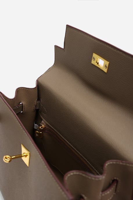 Wheres That From Womens 'Lluvia' Top Handle Satchel Mini Tote Bag With Turn-Lock Closure - Image 6