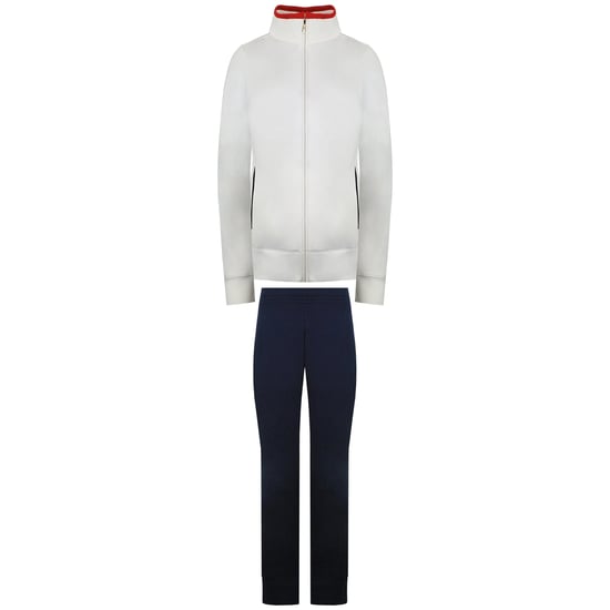 Champion Plain Womens White/Navy Tracksuit - Image 1