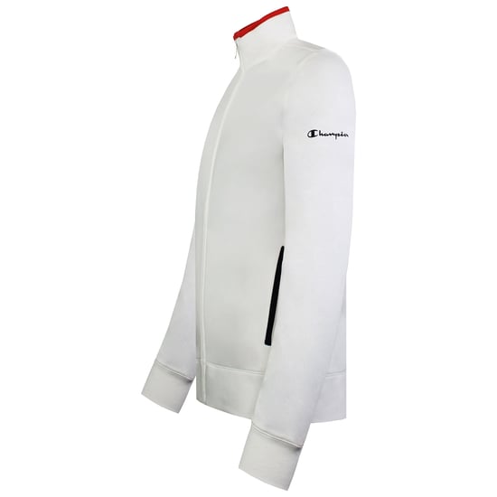 Champion Plain Womens White/Navy Tracksuit - Image 3