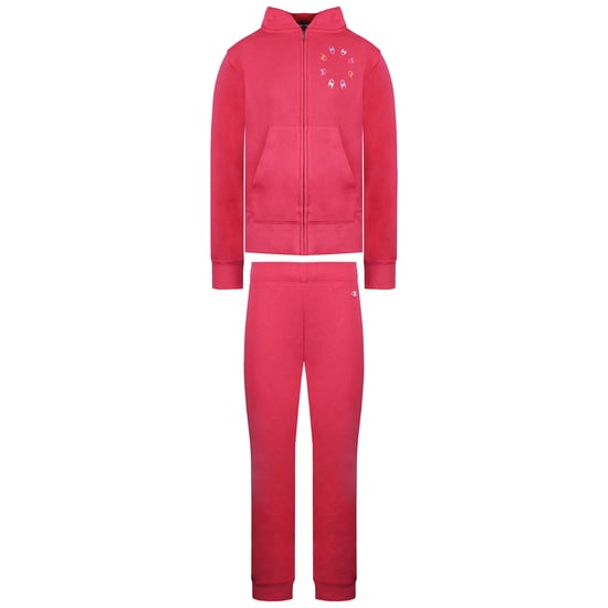 Champion Logo Kids Pink Tracksuit - Image 1