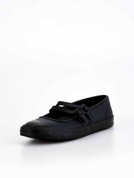 Converse Black Womens Foundation Chuck Taylor All Star Dainty Mary Jane Trainers - Image 2