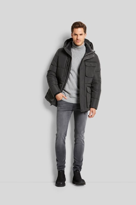 Bugatti Herren Gewatteerde jas met afneembare capuchon - Image 4