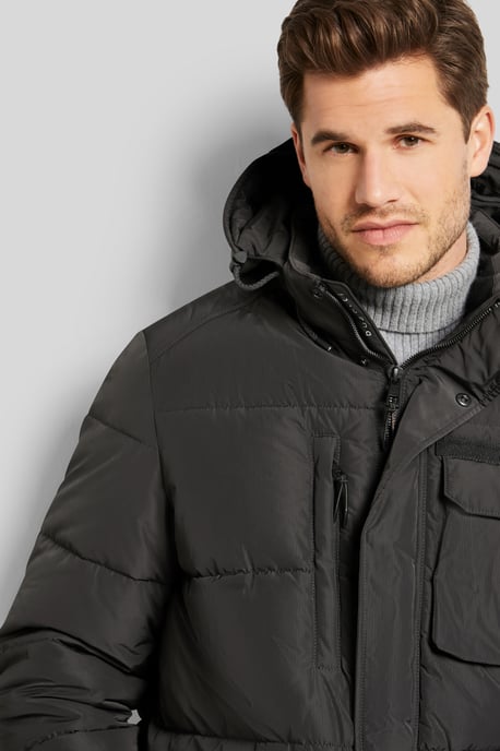 Bugatti Herren Gewatteerde jas met afneembare capuchon - Image 5