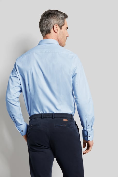 Bugatti Herren Shirt met lange mouwen van 100% katoen - Image 2