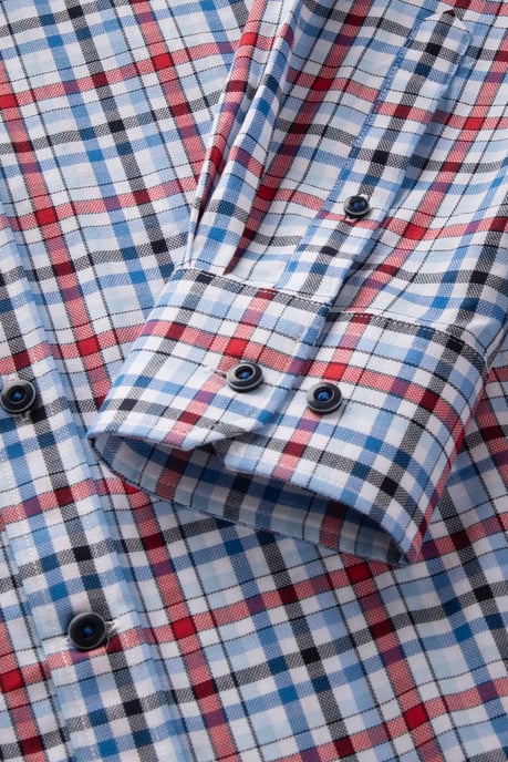 Bugatti Herren Casual overhemd met moderne ruitjes - Image 2