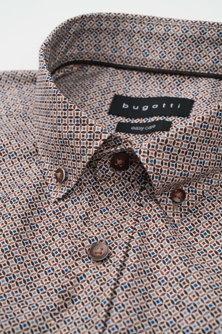 Bugatti Herren Shirt met moderne pasvorm - Image 5