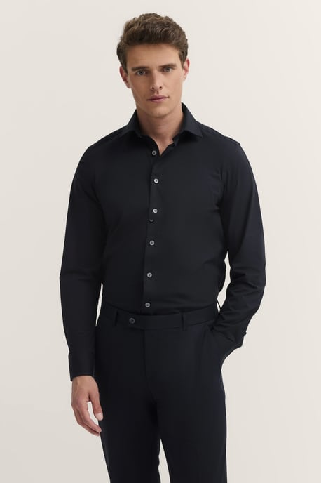 Bugatti Herren Jerseyhemd mit Kentkragen - Image 1