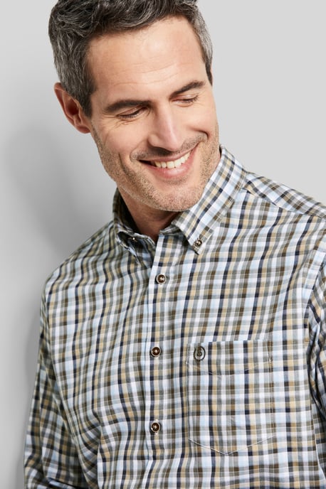 Bugatti Herren Karriertes Hemd mit Button-Down-Kragen - Image 4