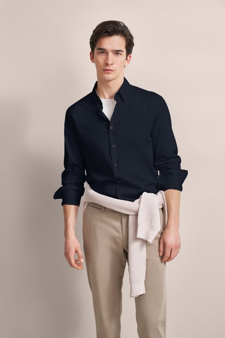 Bugatti Herren Satijnen overhemd met een eenvoudige look - Image 1